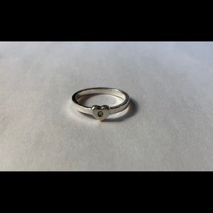 Tiffany & Co - Heart Ring w/ Diamond Center Stone
